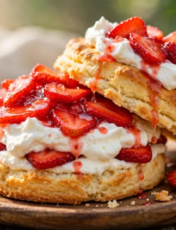 Classic Strawberry Shortcake with Whipped Cream
