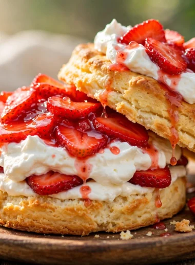 Classic Strawberry Shortcake with Whipped Cream
